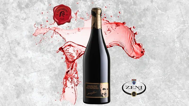 Amarone DOCG „Nino Zeni" prémium olasz vörösbor, Cavallino Csepel
