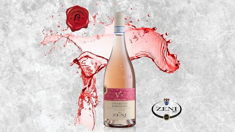 Chiaretto Classico DOC olasz rosé bor, Cavallino étterem Csepel