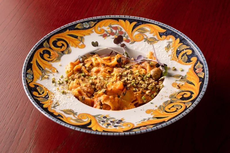 Lazacos pappardelle di salmone, olasz étterem Csepel