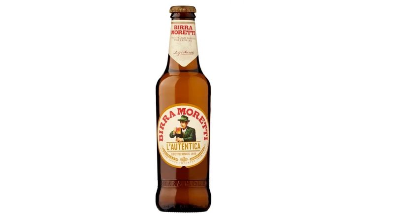 Birra Moretti 0,33 l olasz sör, Fermento pizzéria Budapest I. kerület